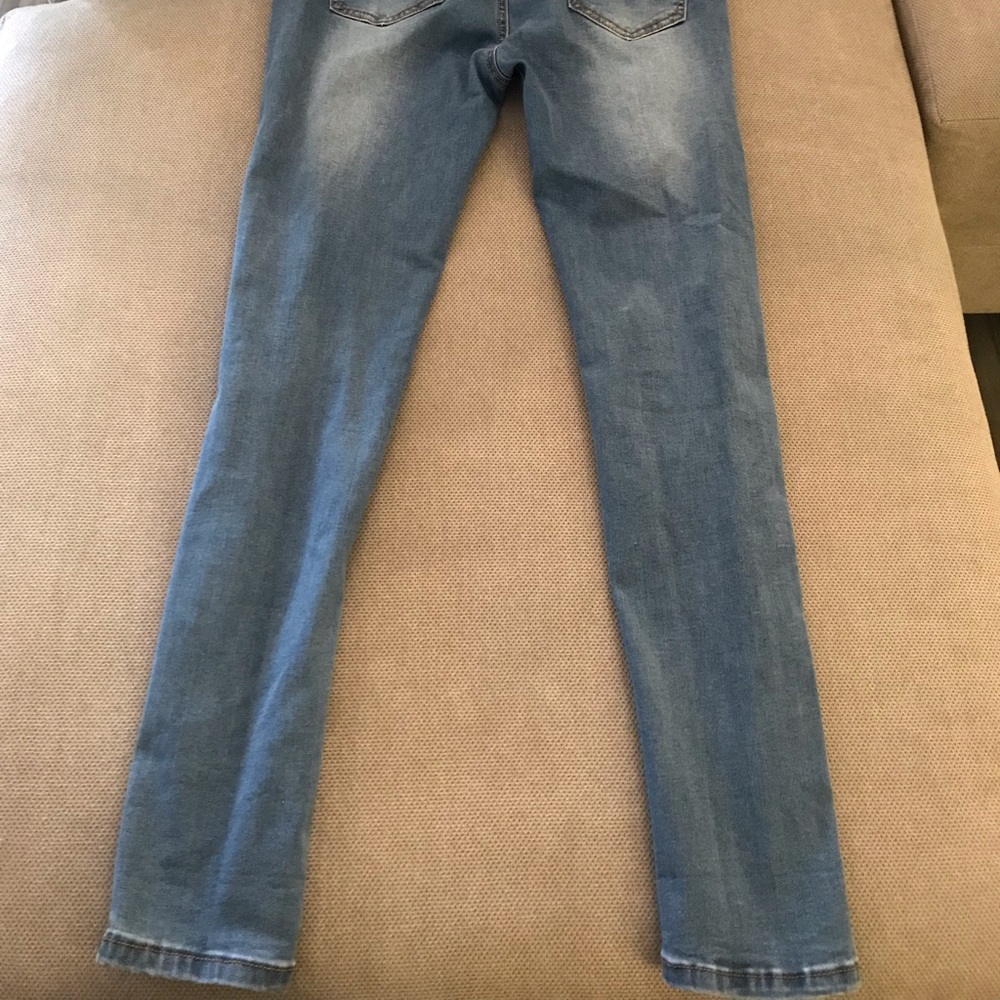 American Bazi Destructed denim joggers